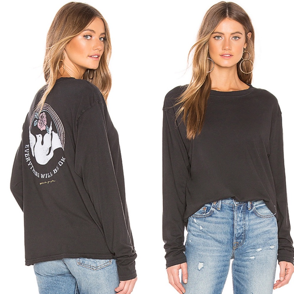 NWOT Spiritual Gangster Everything Will Be Ok Tee